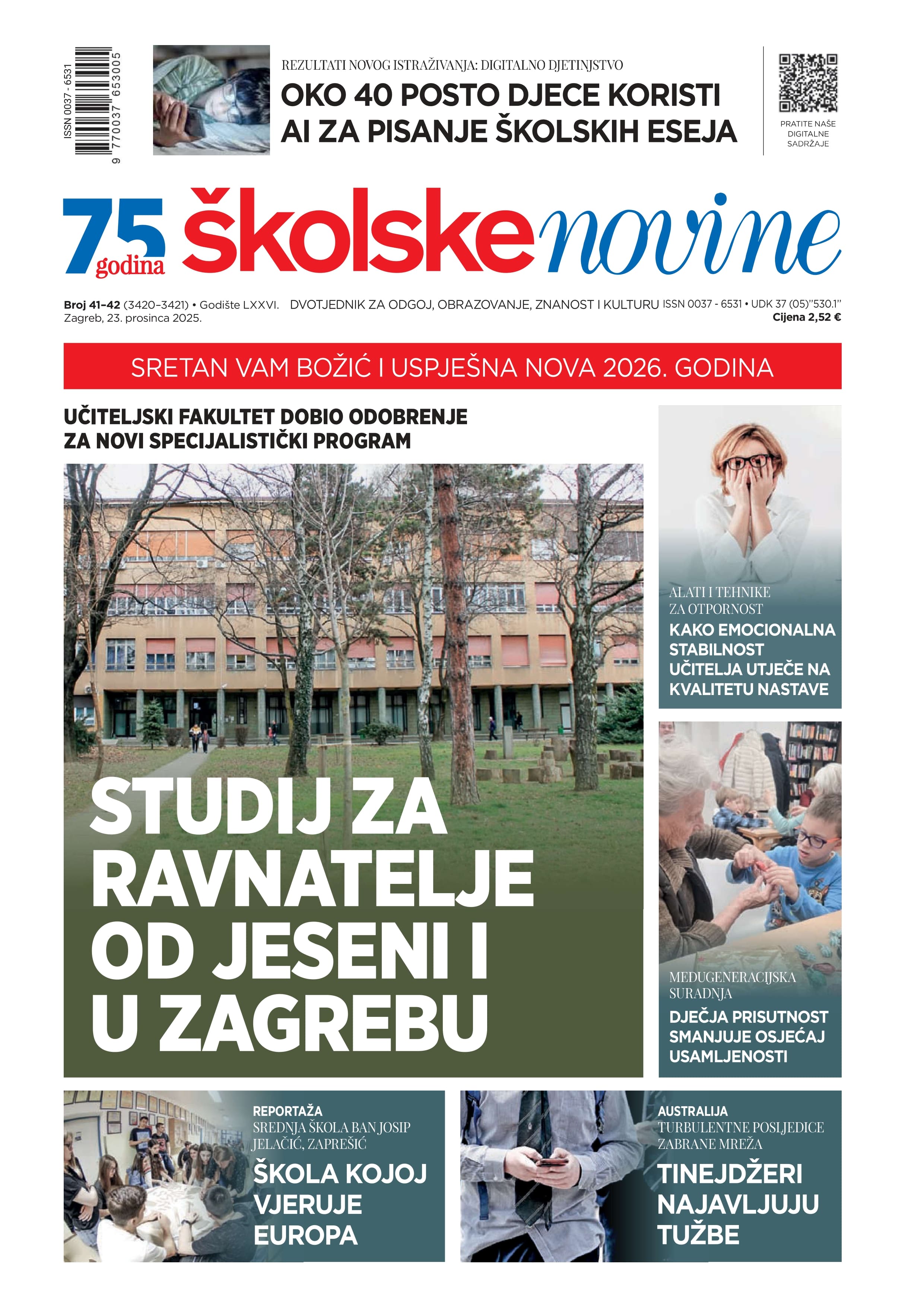 Studij za ravnatelje od jeseni i u Zagrebu