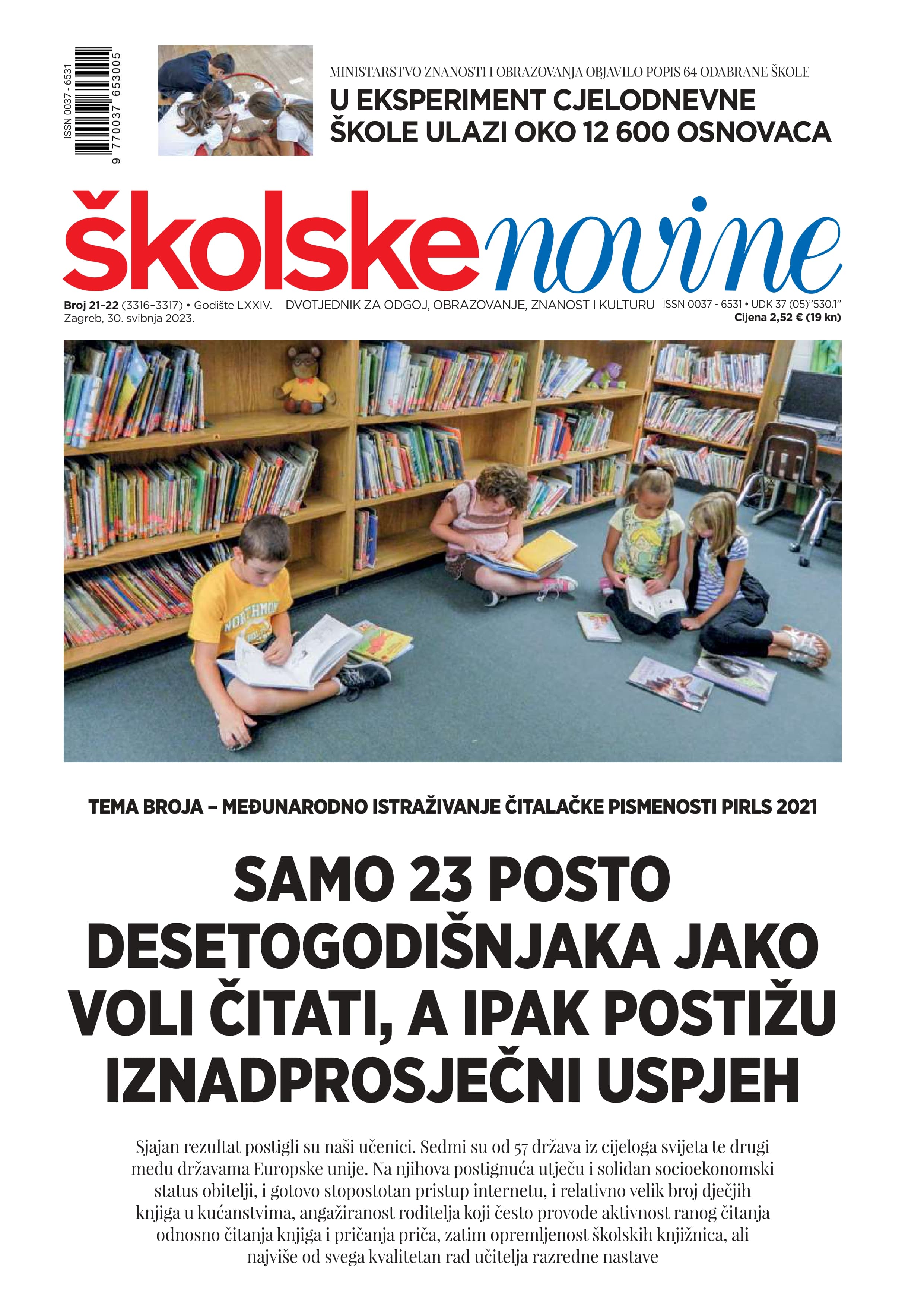Samo 23 posto desetogodišnjaka jako voli čitati, a ipak postižu iznadprosječni uspjeh