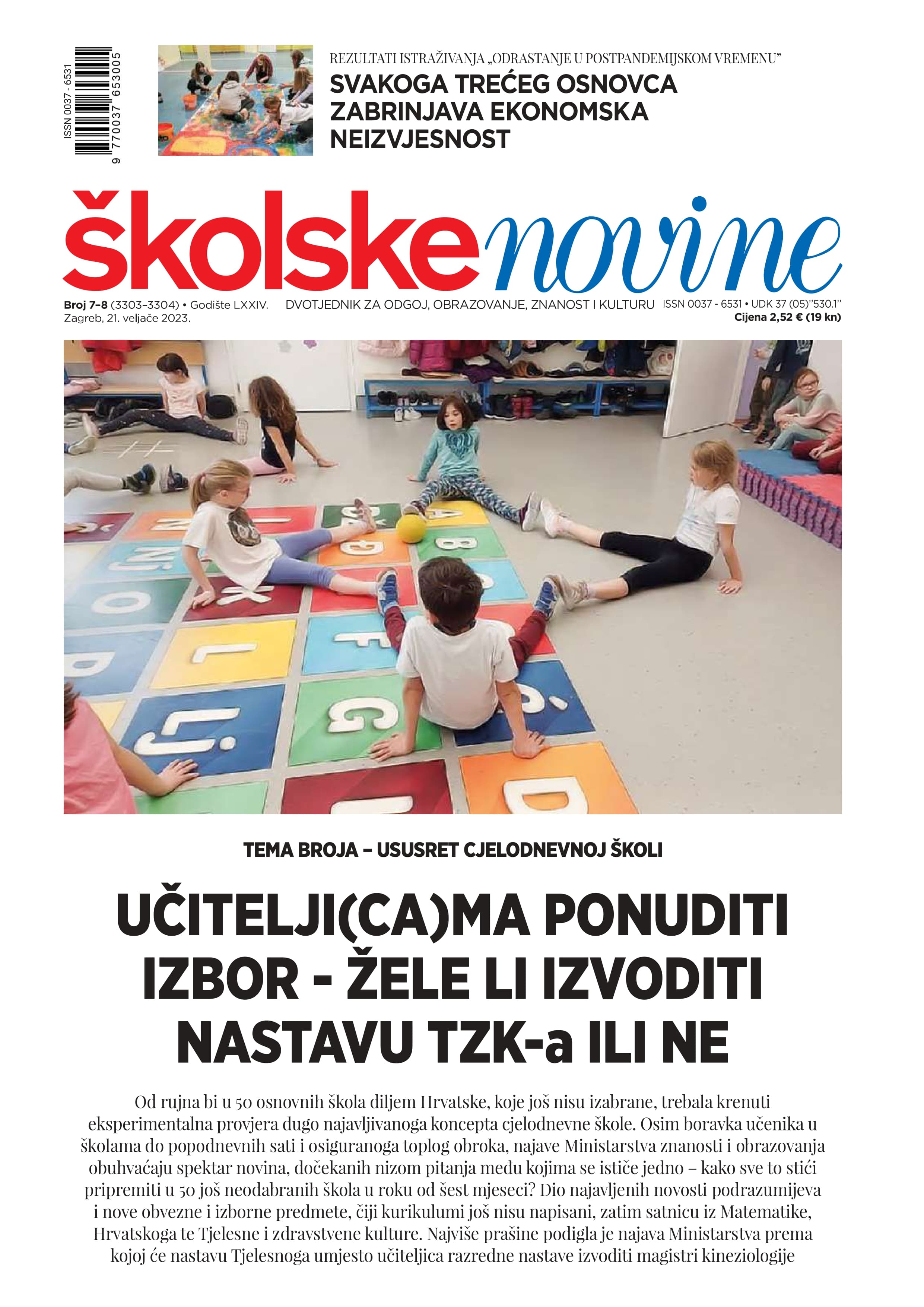 Učitelji(ca)ma ponuditi izbor - žele li izvoditi nastavu TZK-a ili ne